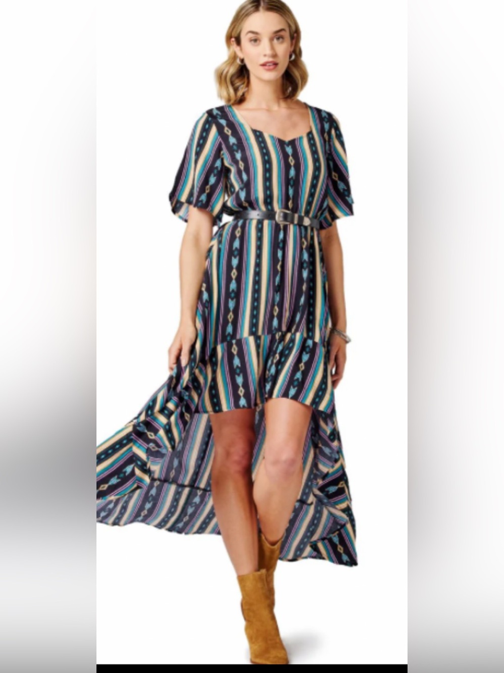 Wrangler Retro Aztec Print Punchy Dress